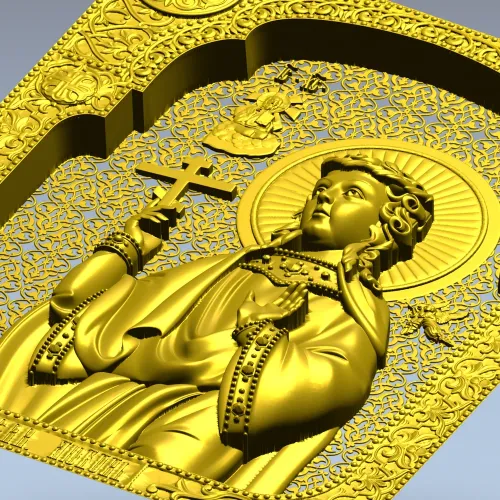 Икона Святая мученица Любовь - STL 3D модель для ЧПУ