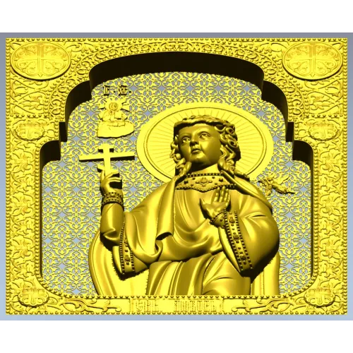 Икона Святая мученица Любовь - STL 3D модель для ЧПУ