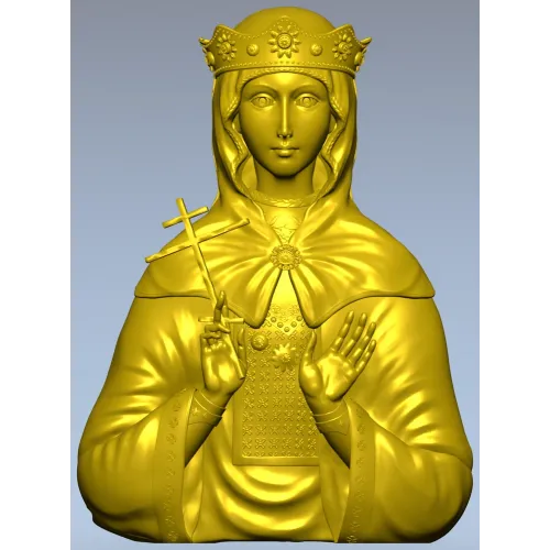 Святая мученица Людмила Чешская - 3D модель (STL) для ЧПУ