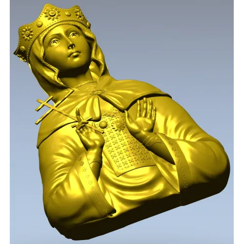 Святая мученица Людмила Чешская - 3D модель (STL) для ЧПУ