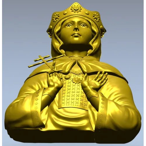 Святая мученица Людмила Чешская - 3D модель (STL) для ЧПУ