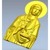 Икона святой мученицы Параскевы - 3D модель в формате STL для ЧПУ