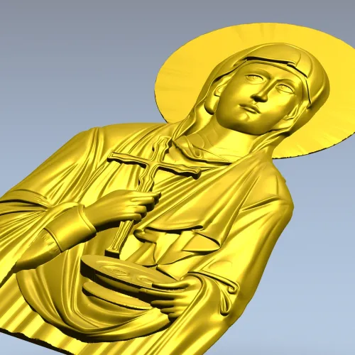 Икона святой мученицы Параскевы - 3D модель в формате STL для ЧПУ