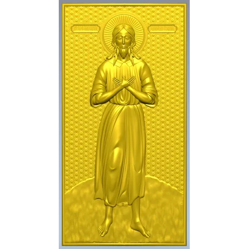 Saint Alexius Full-Relief Icon STL for CNC