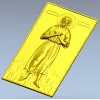 Saint Alexius Full-Relief Icon STL for CNC