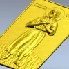 Saint Alexius Full-Relief Icon STL for CNC
