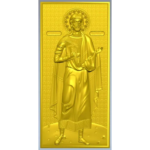 Икона Святой Анатолий - 3D STL модель для ЧПУ