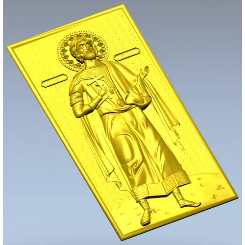 Икона Святой Анатолий - 3D STL модель для ЧПУ