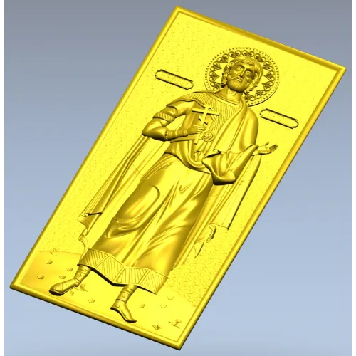Икона Святой Анатолий - 3D STL модель для ЧПУ