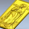 Икона Святой Князь Борис - 3D STL панель для ЧПУ