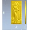 Икона Святой Князь Борис - 3D STL панель для ЧПУ
