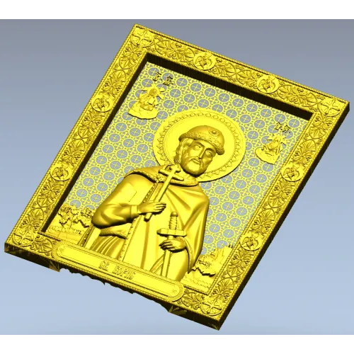 Saint Boris Vladimirovich - CNC-ready STL Icon