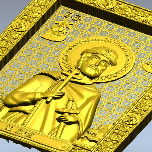 Saint Boris Vladimirovich - CNC-ready STL Icon