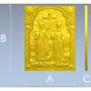 Saints Boris and Gleb - high relief icon STL for CNC