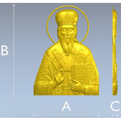 3D модель Святитель Василий Великий - STL для ЧПУ