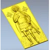 Святой Виктор - 3D модель STL для ЧПУ (икона-воина)