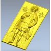 Святой Виктор - 3D модель STL для ЧПУ (икона-воина)