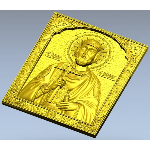 Saint Vladimir Orthodox Icon STL for CNC router