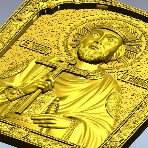 Saint Vladimir Orthodox Icon STL for CNC router