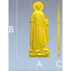 Рельефная 3D модель - Святой Владислав Сербский (STL)
