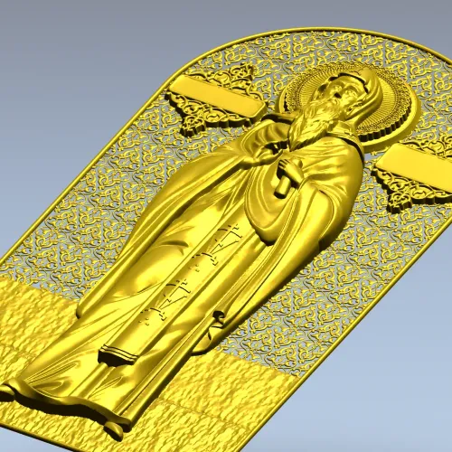Святой Геннадий Костромской - рельефная 3D модель (STL) для ЧПУ