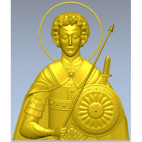 Saint George High-Relief STL for CNC