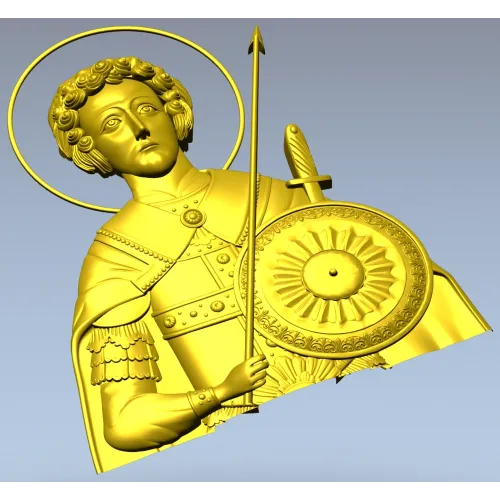 Saint George High-Relief STL for CNC