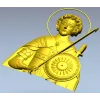 Saint George High-Relief STL for CNC