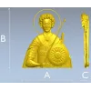 Saint George High-Relief STL for CNC