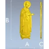 Святой Давид - рельефная 3D модель STL для ЧПУ