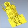 Святой Димитрий Солунский - рельефная STL модель для ЧПУ