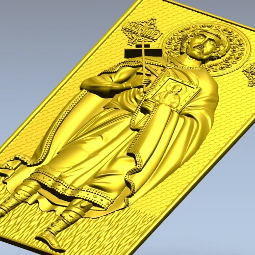 Икона Святой Евгений - 3D модель STL для ЧПУ