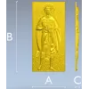 Икона Святой Евгений - 3D модель STL для ЧПУ