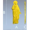 3D модель STL - Святой Елисей (рельеф)