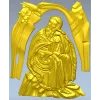 Saint Elijah high-relief STL for CNC