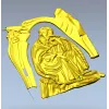 Saint Elijah high-relief STL for CNC