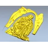 Saint Elijah high-relief STL for CNC