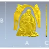 Saint Elijah high-relief STL for CNC