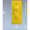 Святой Леонид - барельефная 3D модель (STL) для ЧПУ