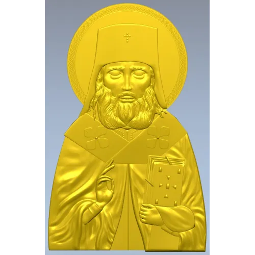 Святитель Лука - рельефная 3D модель (STL) для ЧПУ