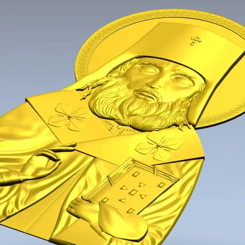 Святитель Лука - рельефная 3D модель (STL) для ЧПУ