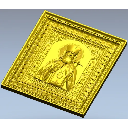 Saint Luke of Simferopol - high-relief icon STL for CNC