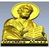 3D модель STL - барельеф "Святой Марк"