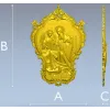 3D модель STL - Икона Святой Матфей (рельеф)