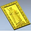 Икона Иоанн-Владимир - рельефная панель STL для ЧПУ