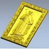 Икона Иоанн-Владимир - рельефная панель STL для ЧПУ