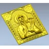 Saint Nikita the Stylite - high-relief STL icon for CNC