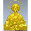 Святой Пантелеймон - рельефная 3D модель STL для ЧПУ