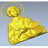 Святой Пантелеймон - рельефная 3D модель STL для ЧПУ