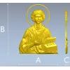 Святой Пантелеймон - рельефная 3D модель STL для ЧПУ